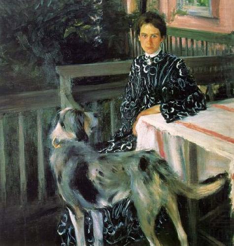 Portrait of Julia Kustodieva, Boris Kustodiev